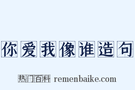 你爱我像谁造句是什么意思的图片